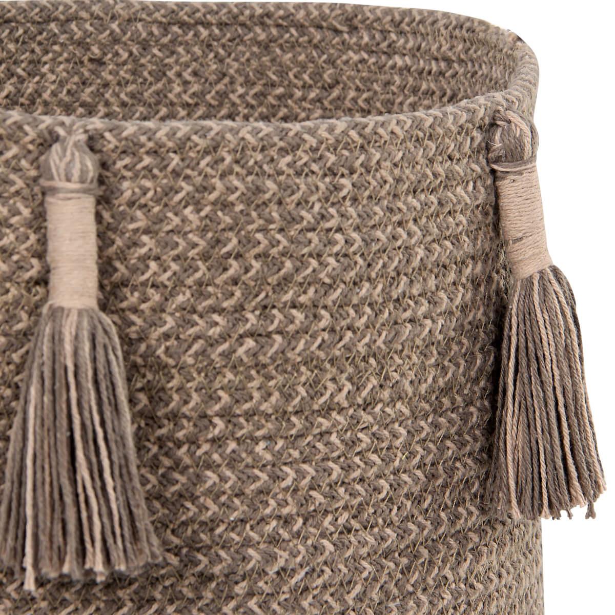 Aufbewahrungskorb 30x30cm WOODY Lorena Canals Soil Brown