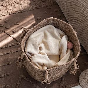 Aufbewahrungskorb 30x30cm WOODY Lorena Canals Soil Brown