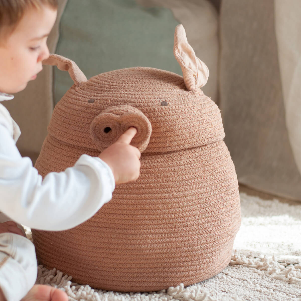 Aufbewahrungskorb 32x30cm PEGGY PIG Lorena Canals