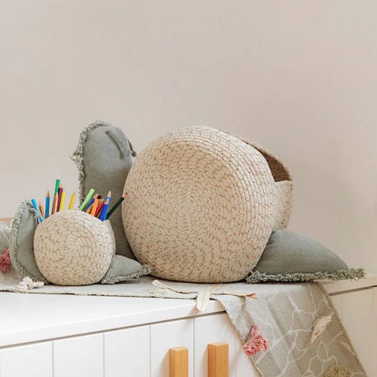 Aufbewahrungskorb 60x24cm Große Schnecke Lorena Canals