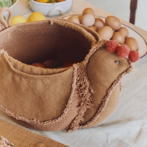 Aufbewahrungskorb HuhnToffee 48x32x29cm Lorena Canals