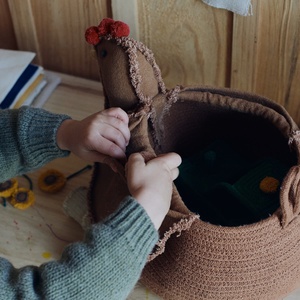 Aufbewahrungskorb HuhnToffee 48x32x29cm Lorena Canals