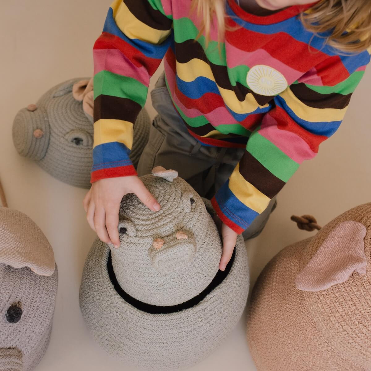 Aufbewahrungskorb Mini Henry the Hippo Lorena Canals