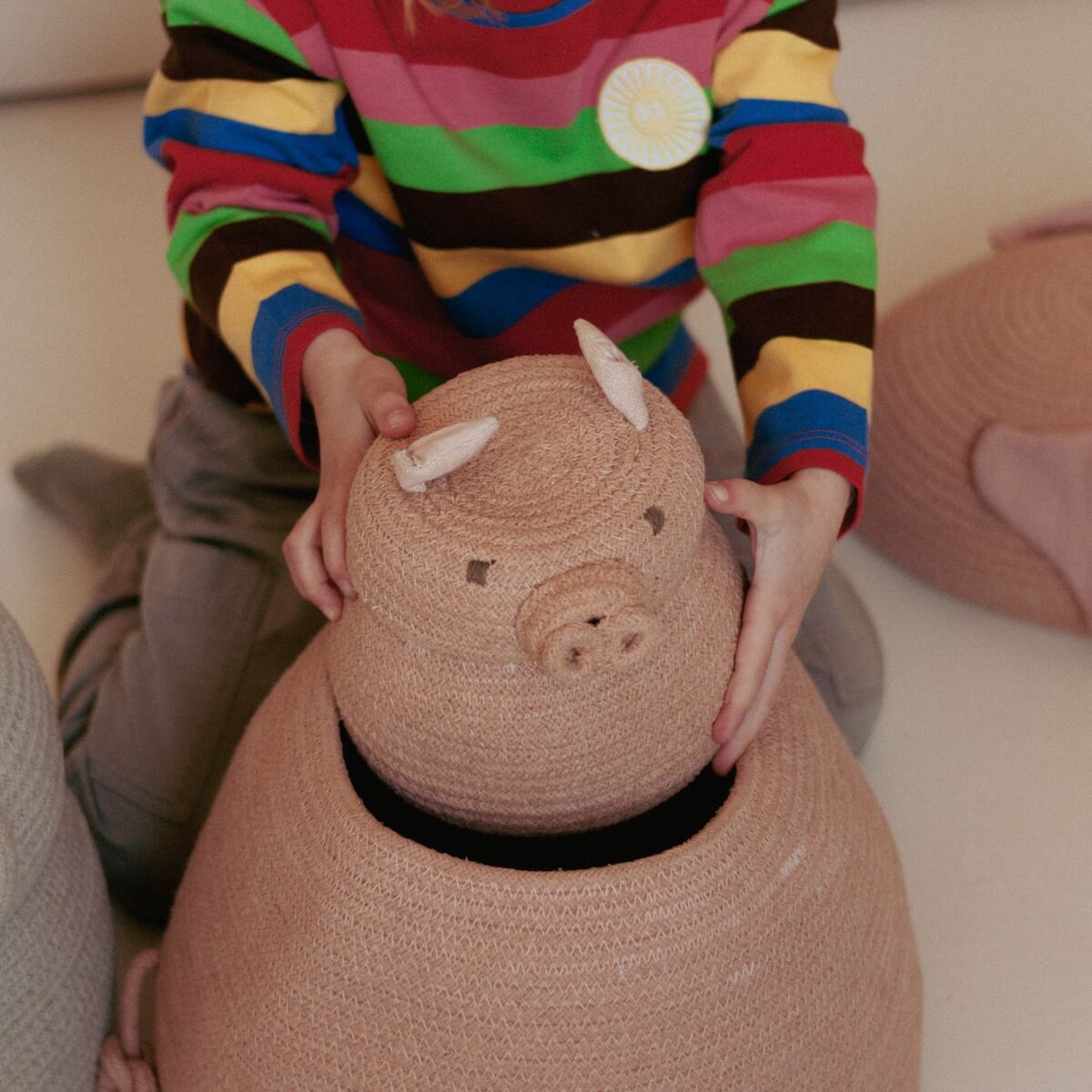 Aufbewahrungskorb Mini Peggy the Pig Lorena Canals