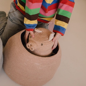 Aufbewahrungskorb Mini Peggy the Pig Lorena Canals