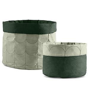 Aufbewahrungskörbe 2tlg. ROOM COLLECTION Flexa light-dark dusty green