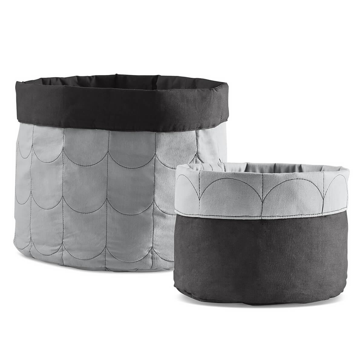 Aufbewahrungskörbe 2tlg. ROOM COLLECTION Flexa light-dark dusty grey