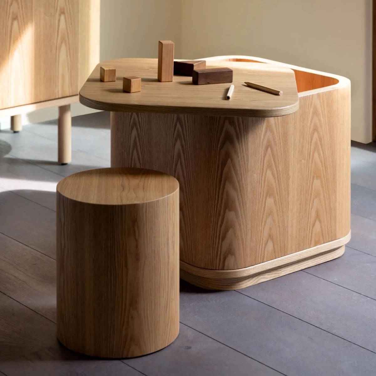 Aufbewahrungstisch YUME Quax Natural Ash