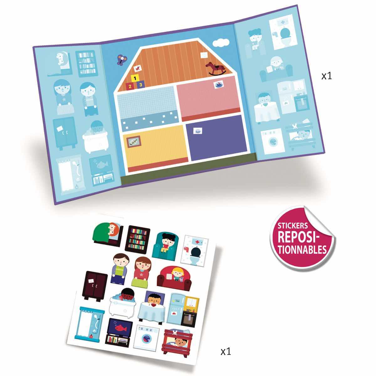 Aufkleber für die Kleinen DAS HAUS Djeco