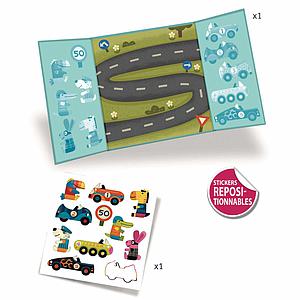 Aufkleber für die Kleinen DIE AUTOS Djeco