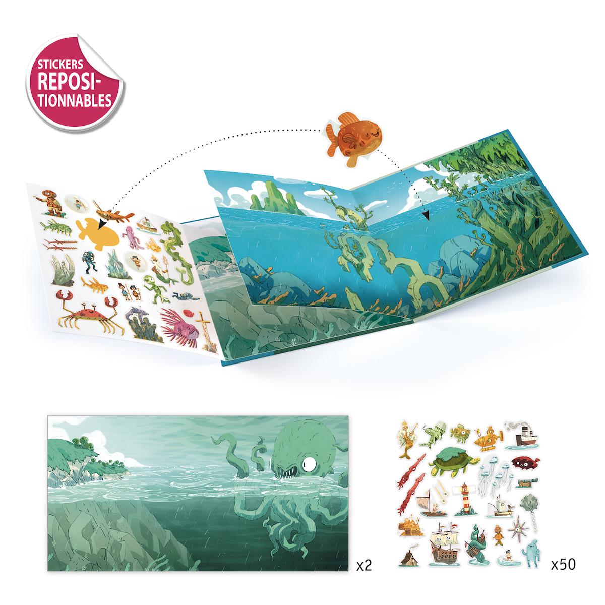 AufkleberAbenteuer auf See Djeco