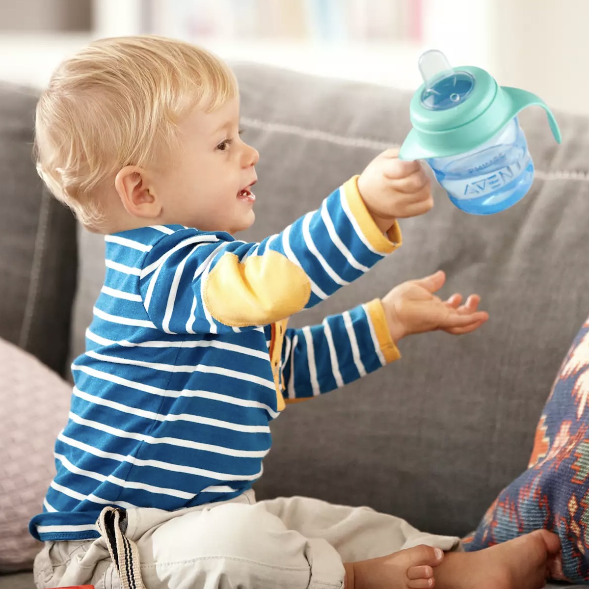 Auslaufsicherer Becher 200ml Avent blau