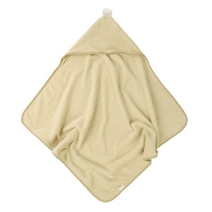 Baby-Bademantel SO CUTE 73x73cm Nobodinoz grüner Tee