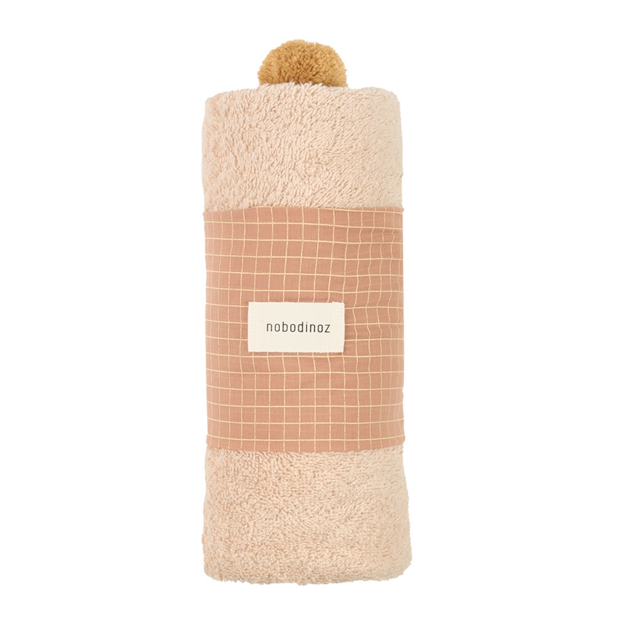 Baby-Badeumhang SO CUTE 73x73cm Nobodinoz latte