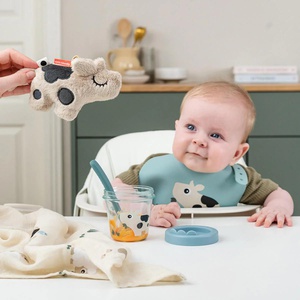 Baby food container 2-pack Tiny farm Done by deer Blue