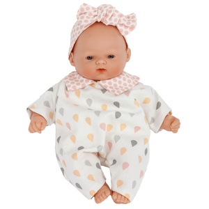 Baby Puppe 26cm NINS TROPFEN Abitare Kids Rosa-Gelb