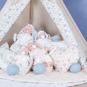 Baby Puppe 26cm NINS TROPFEN Abitare Kids Rosa-Gelb