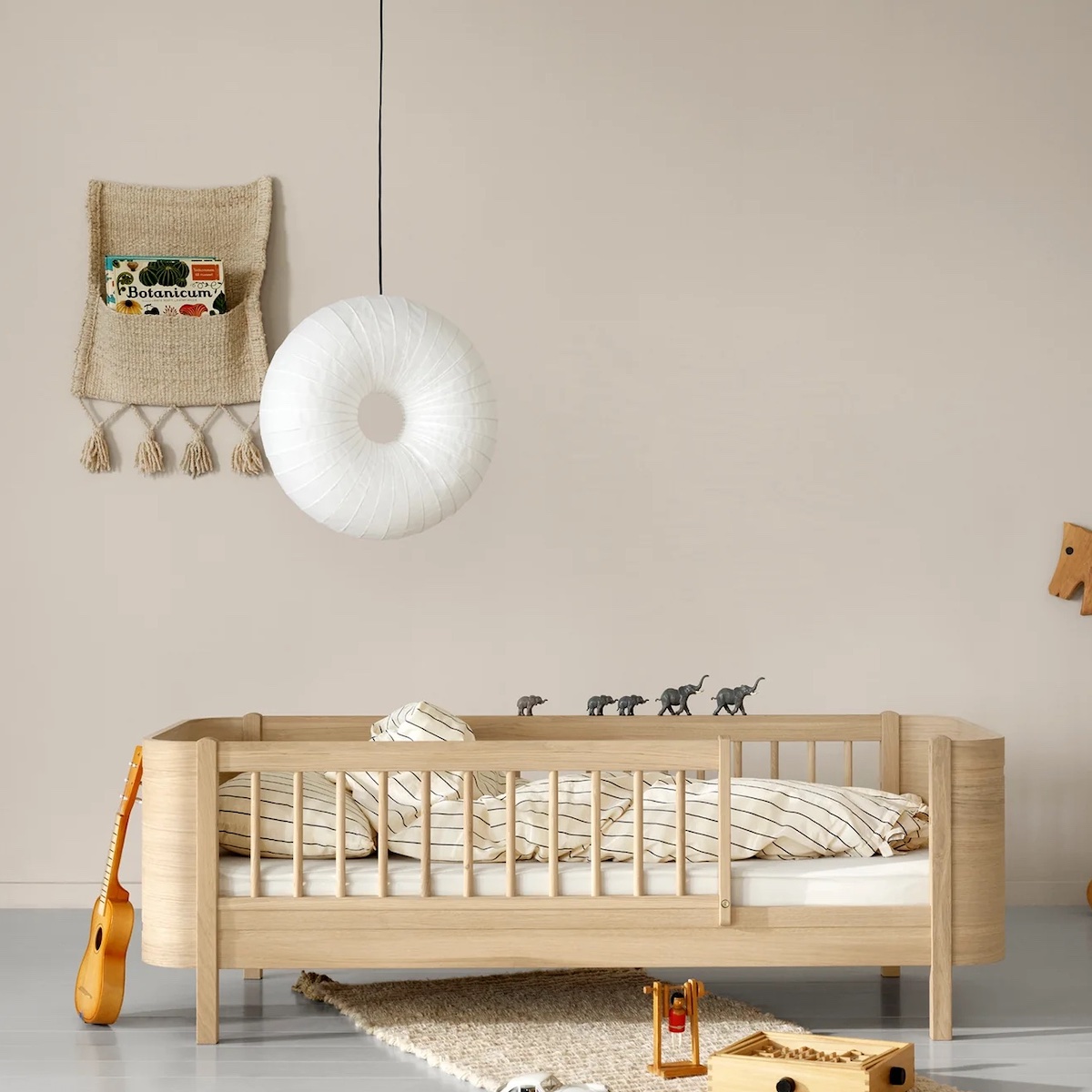 Babybett 68x122/162cm WOOD MINI+ Oliver Furniture Eiche (mit Umbauset Juniorbett)