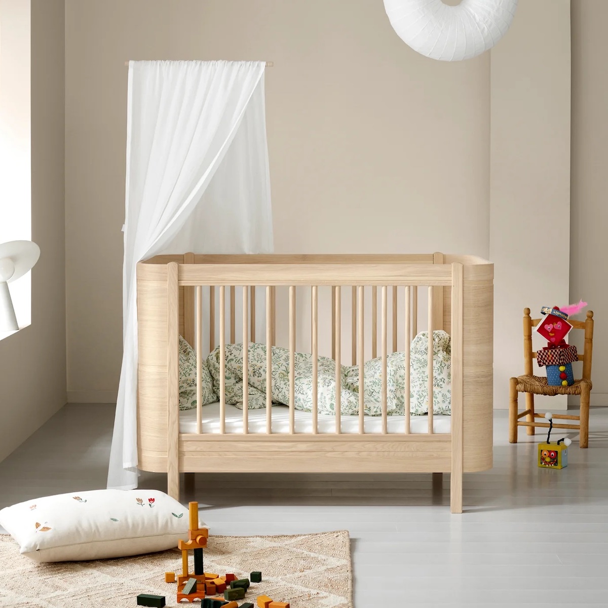 Babybett 68x122cm/162cm WOOD MINI+ Oliver Furniture Eiche