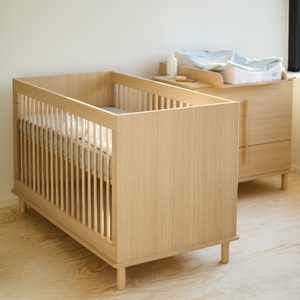 Babybett 70x140cm Eichenfüße NORDICA Childhome natürlich