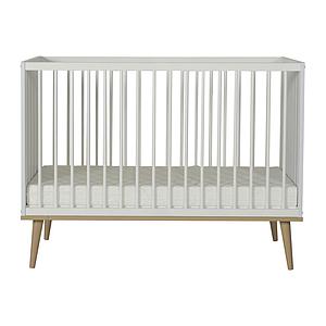 Babybett mitwachsend 60x120cm FLOW Quax Eiche-natur-weiß
