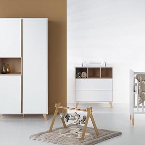 Babybett mitwachsend 60x120cm LOFT Quax weiß