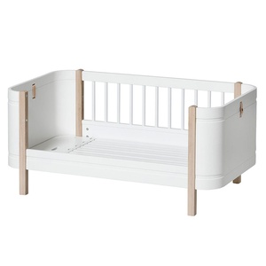 Babybett mitwachsend 68x122cm/162cm WOOD MINI+ Oliver Furniture weiß-Eiche