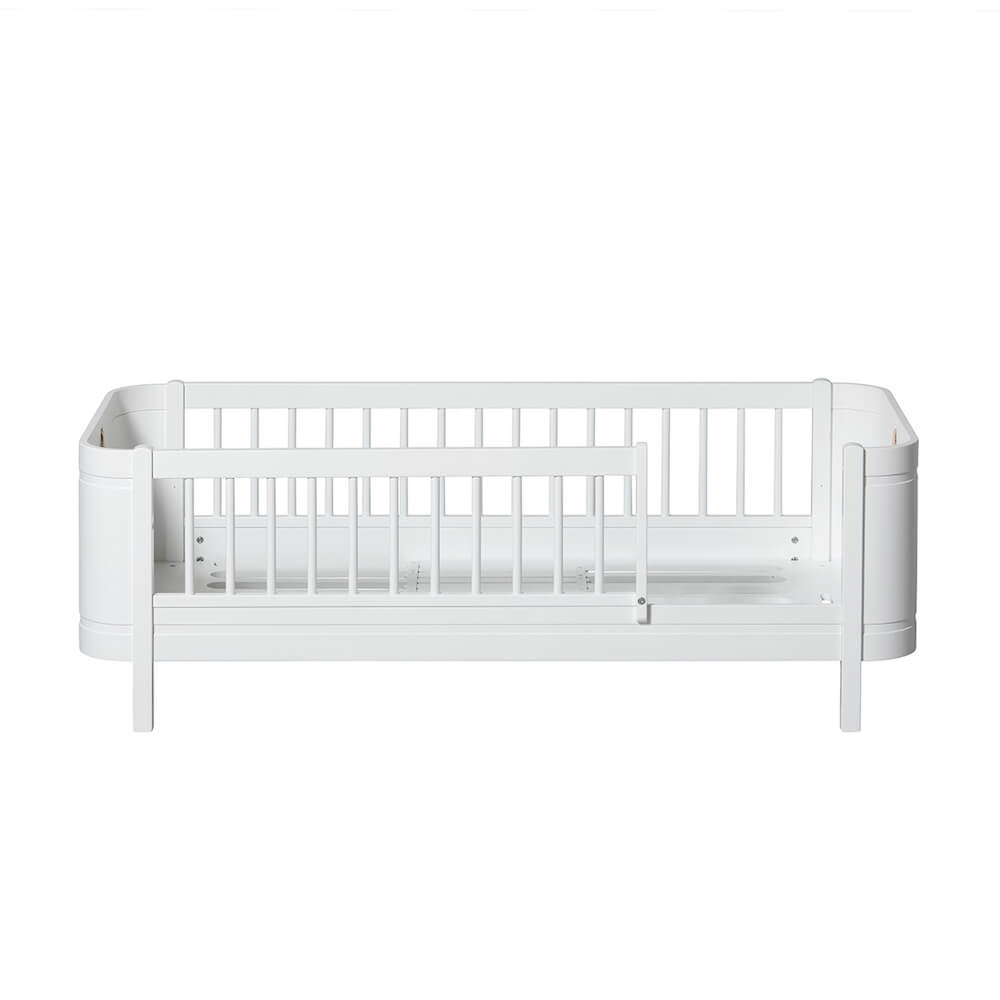 Babybett mitwachsend 68x122cm/162cm WOOD MINI+ Oliver Furniture weiß
