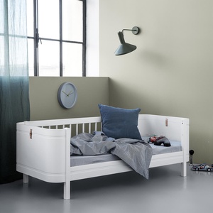 Babybett mitwachsend 68x122cm/162cm WOOD MINI+ Oliver Furniture weiß