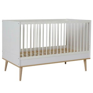 Babybett mitwachsend 70x140cm FLOW Quax Eiche natur-weiß