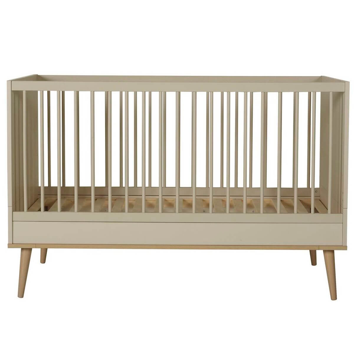 Babybett mitwachsend 70x140cm FLOW Quax Natureiche-Clay