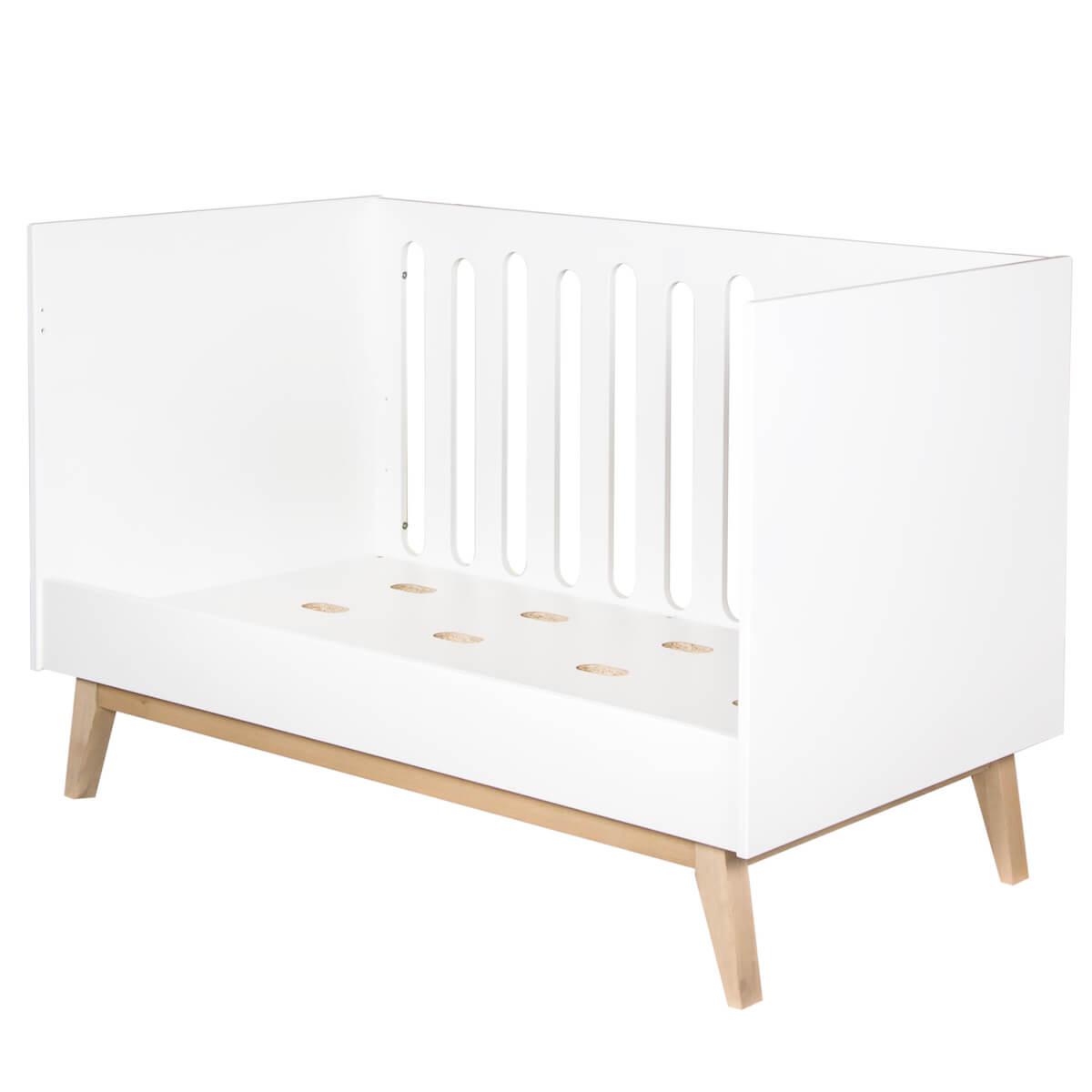 Babybett mitwachsend 70x140cm TRENDY Quax weiß