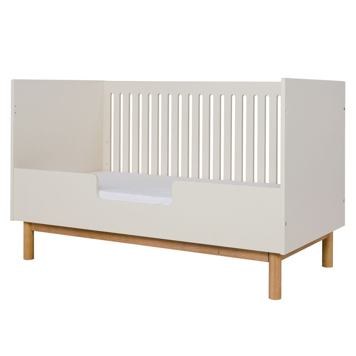Babybett MOOD umbaubar 70x140cm Quax clay