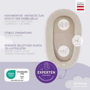 Babynest Home Air 65cm Traumeland beige melange