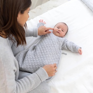 Babyschlafsack 0-1M MAGIC BAG Bemini gesteppt-mix grau