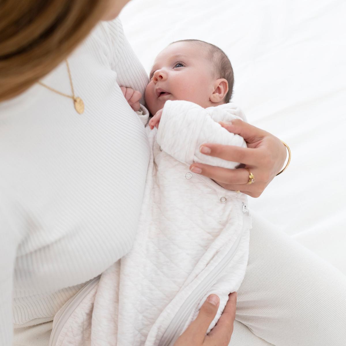 Babyschlafsack 0-1m MAGIC BAG Bemini Pady quilted jersey Cream