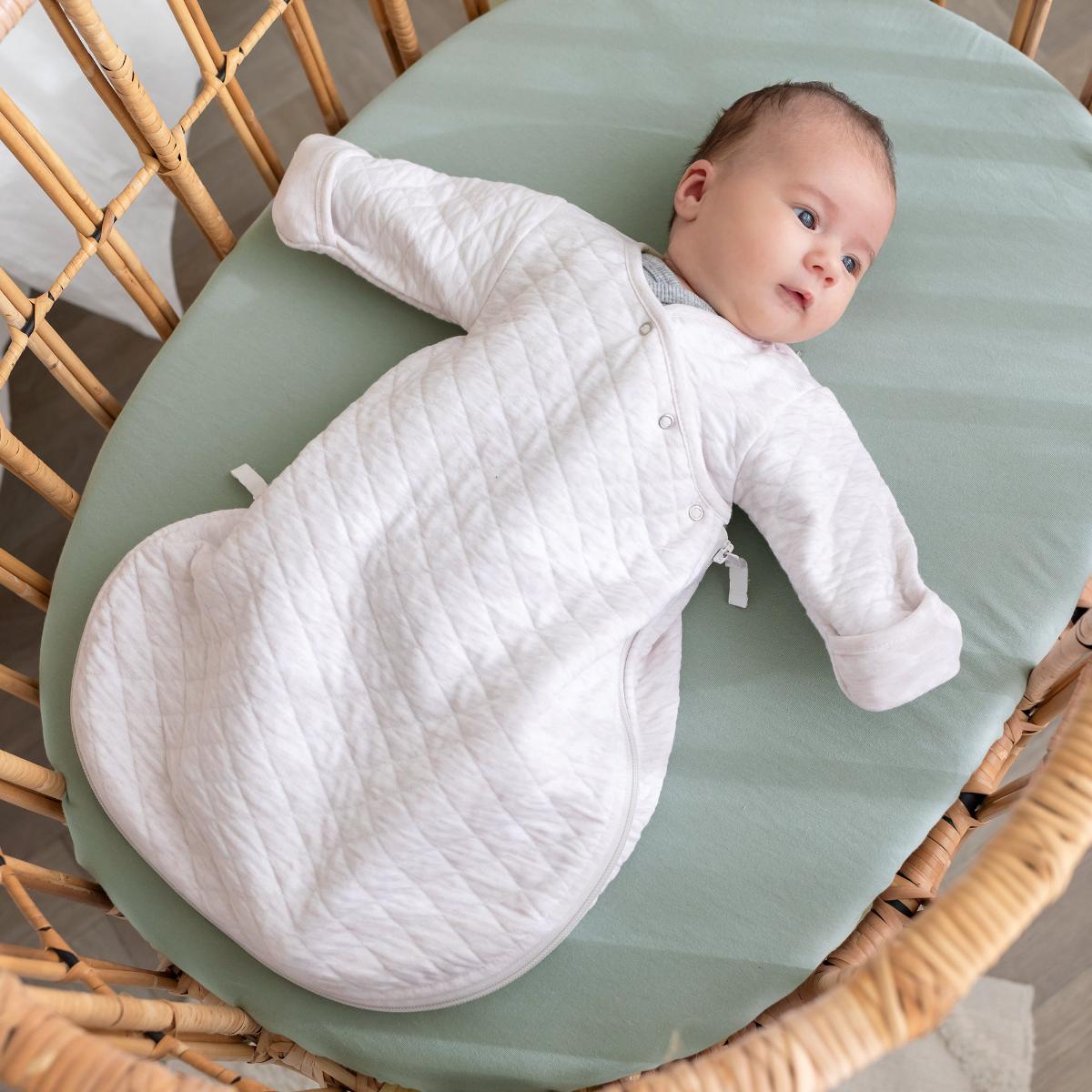 Babyschlafsack 0-1m MAGIC BAG Bemini Pady quilted jersey Cream