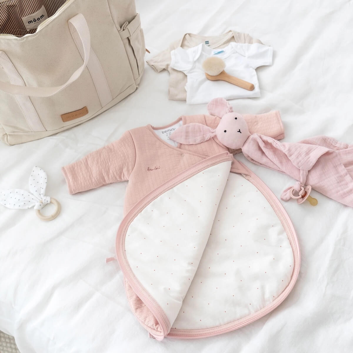 Babyschlafsack 0-1M MAGIC BAG Bemini-Salmler jersey-blush