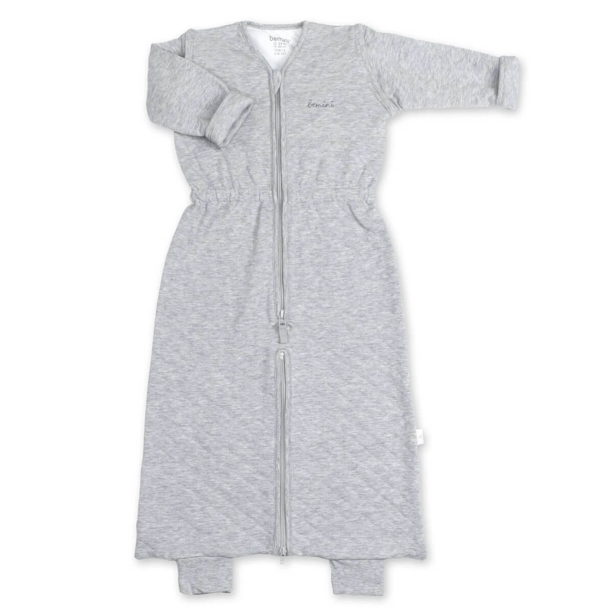 Babyschlafsack 12-24M MAGIC BAG Bemini jersey gesteppt-mix grau