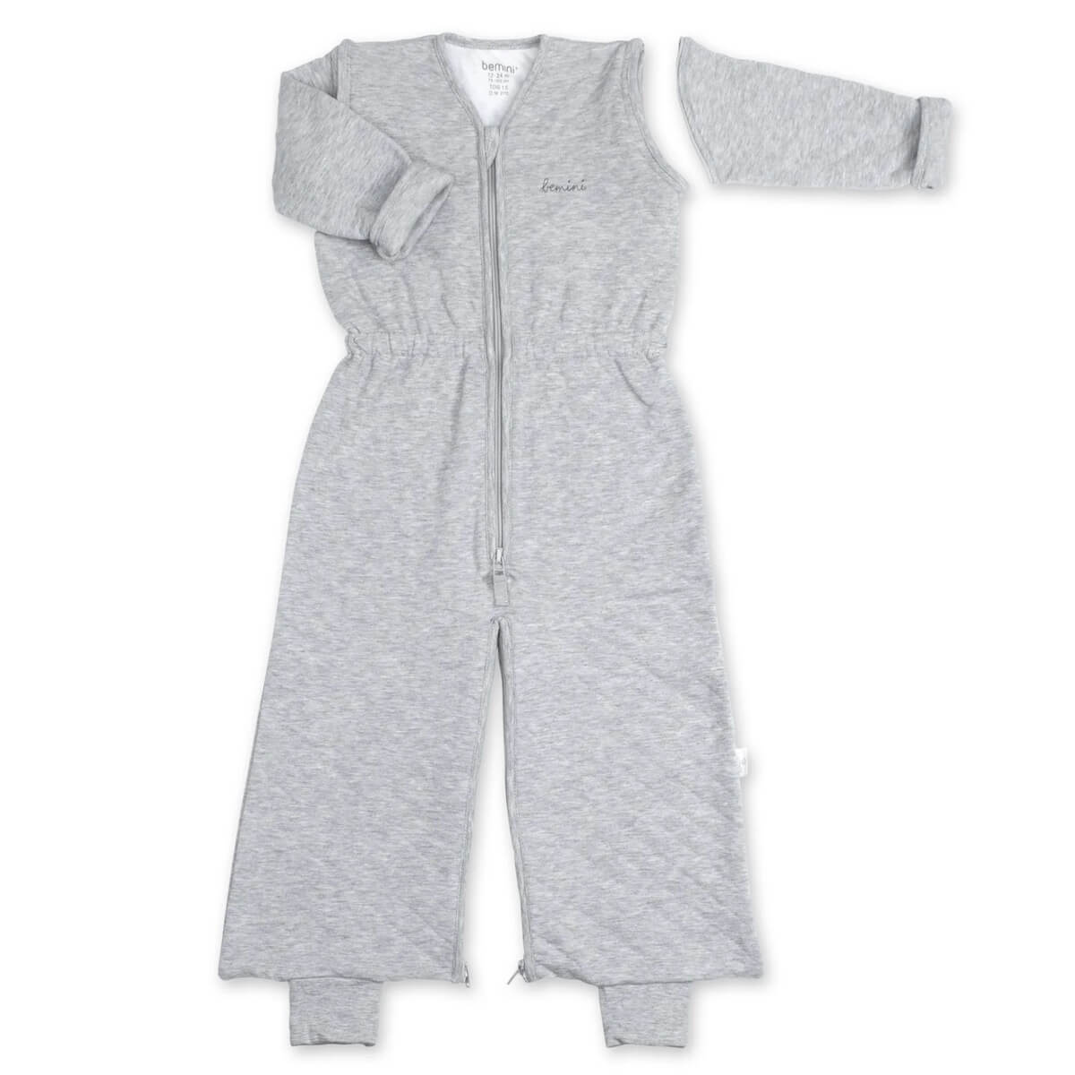 Babyschlafsack 12-24M MAGIC BAG Bemini jersey gesteppt-mix grau