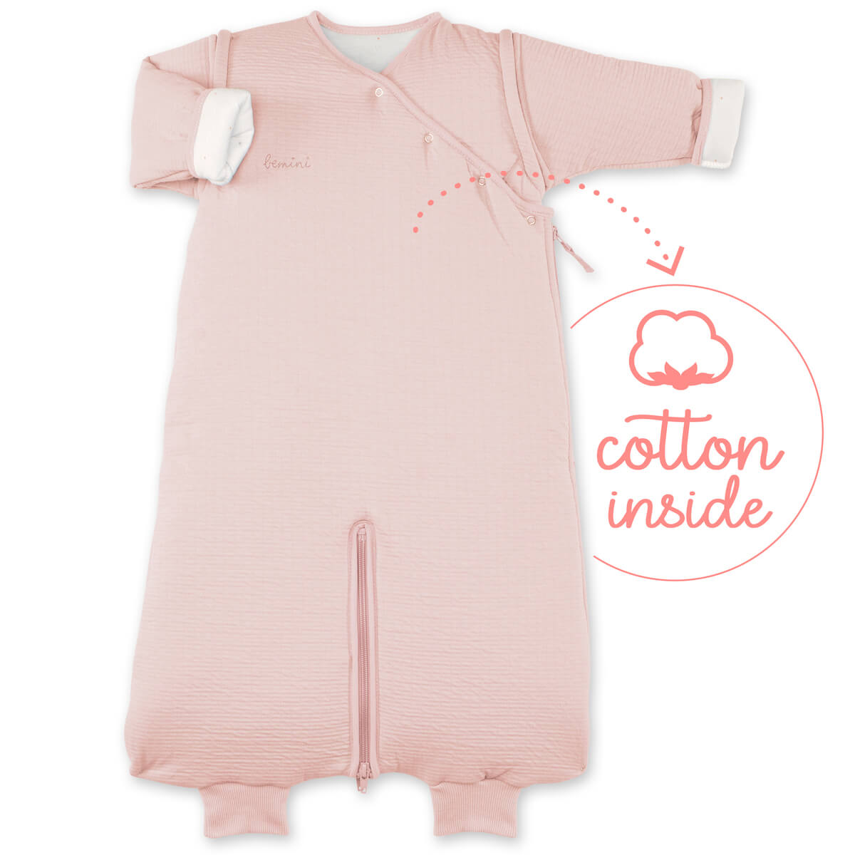 Babyschlafsack 3-9M MAGIC BAG Bemini cadum blush-pady tetra jersey