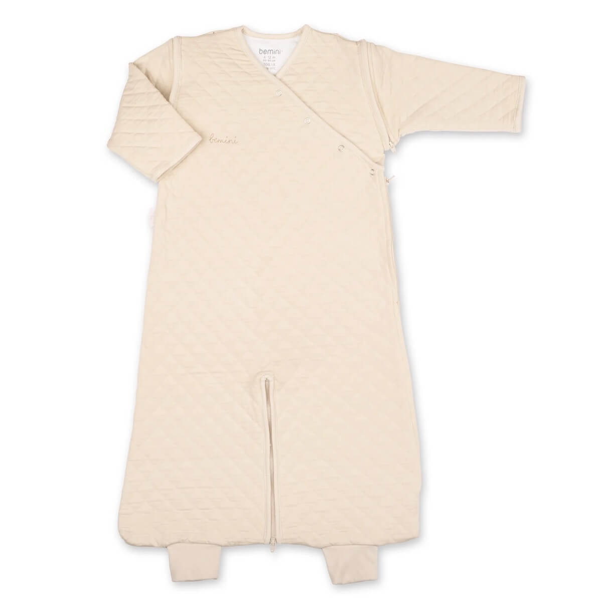 Babyschlafsack 4-12M MAGIC BAG Bemini Jersey gesteppt-creme