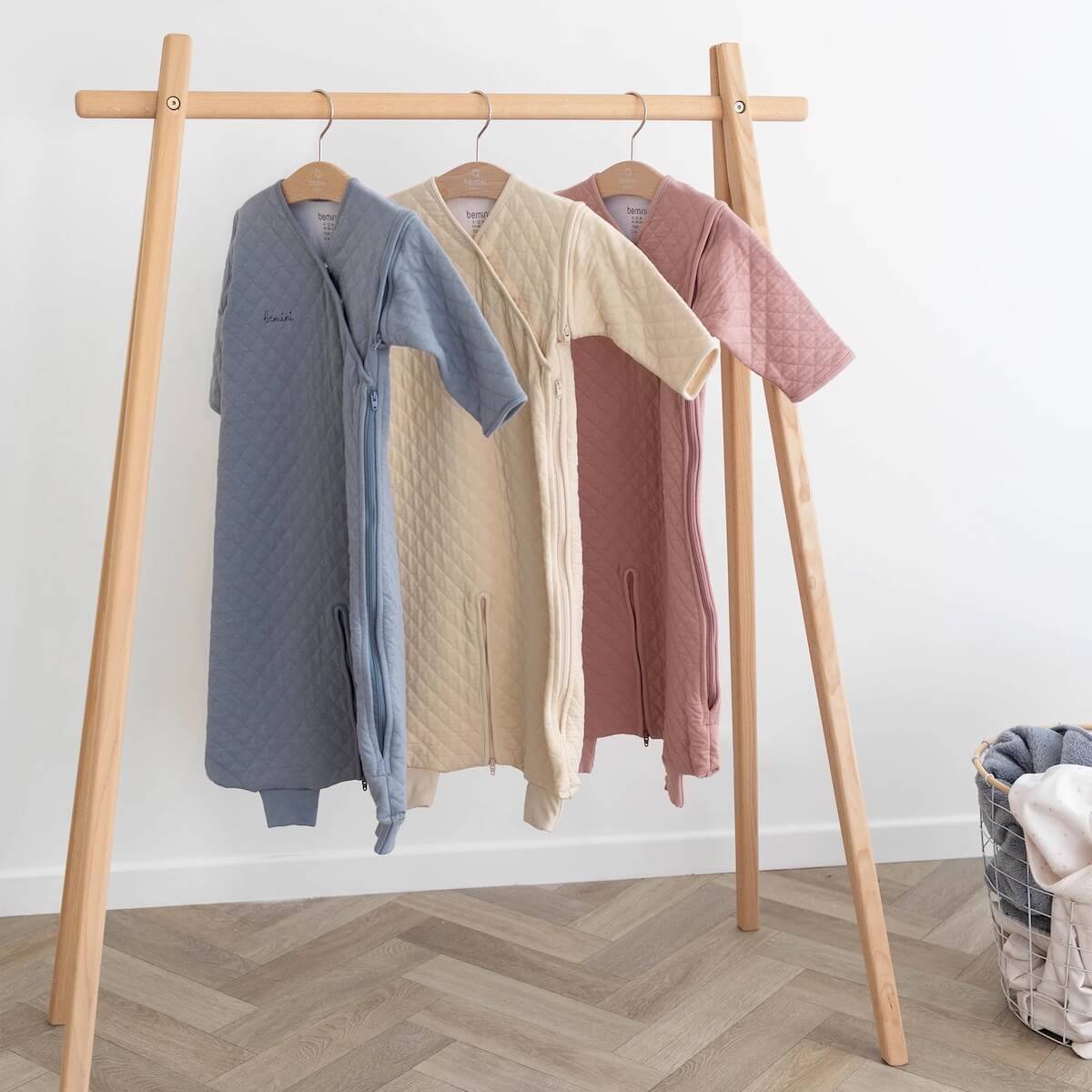 Babyschlafsack 4-12M MAGIC BAG Bemini jersey gesteppt-stein