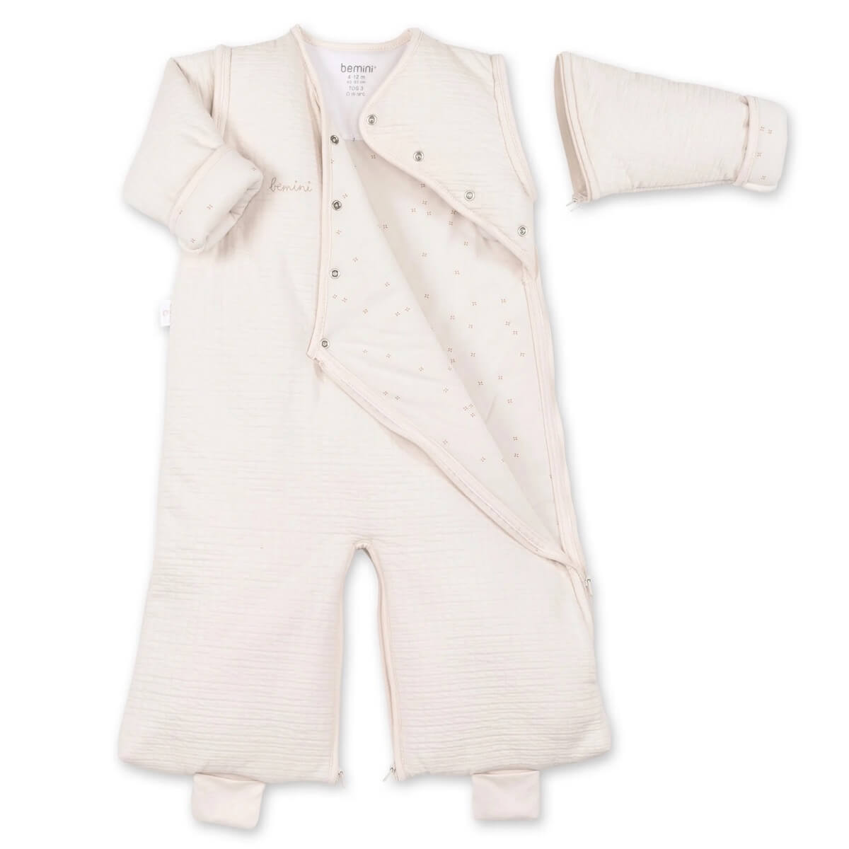 Babyschlafsack 4-12M MAGIC BAG Bemini-Salmler Trikot-Pudding