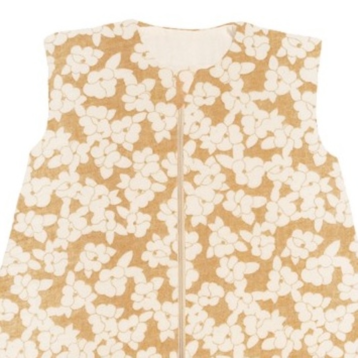 Babyschlafsack Doppelmousseline, 0-6 Monate. Nobodinoz Golden brown sakura