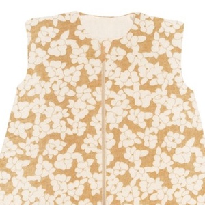 Babyschlafsack Doppelmousseline, 0-6 Monate. Nobodinoz Golden brown sakura