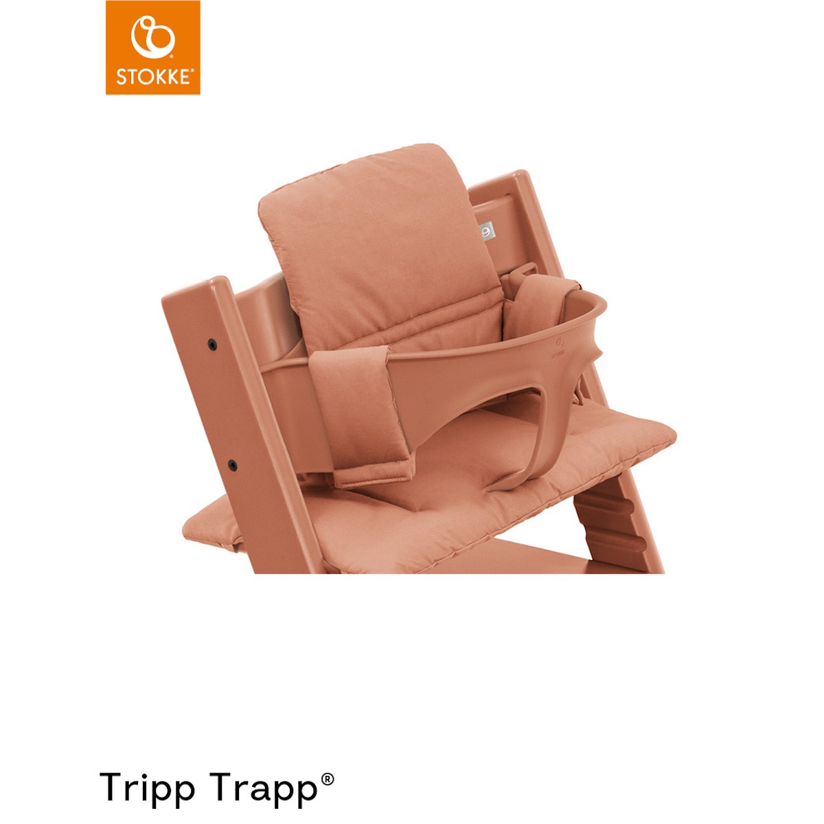 Babyset Hochstuhl TRIPP TRAPP Stokke terracota
