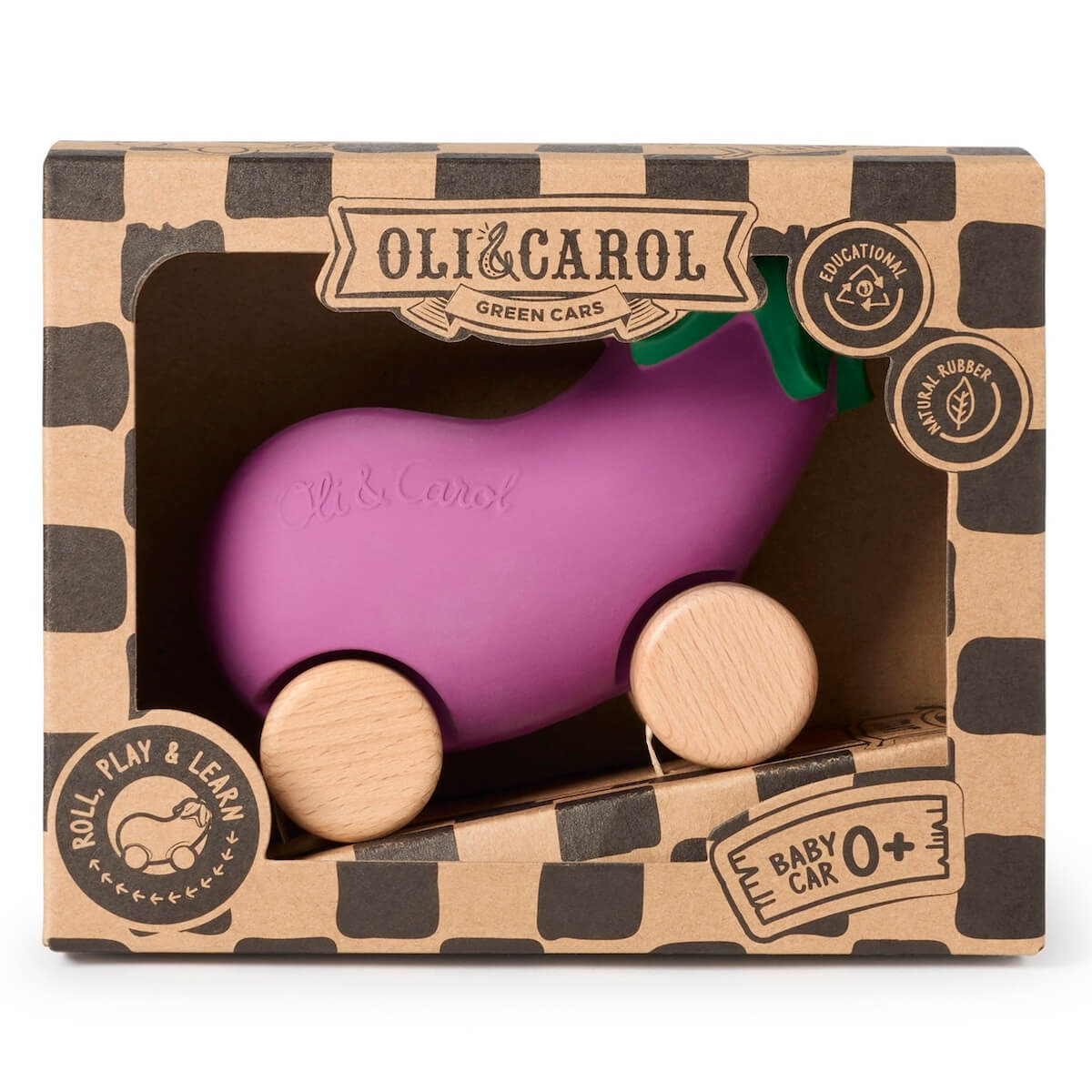 Babyspielzeug EMMA THE EGGPLANT CAR Oli & Carol