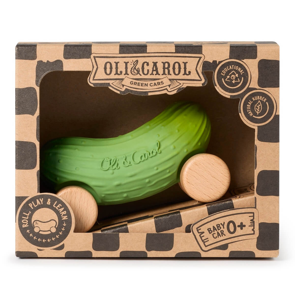 Babyspielzeug PEPINO THE CUCUMBER CAR Oli & Carol