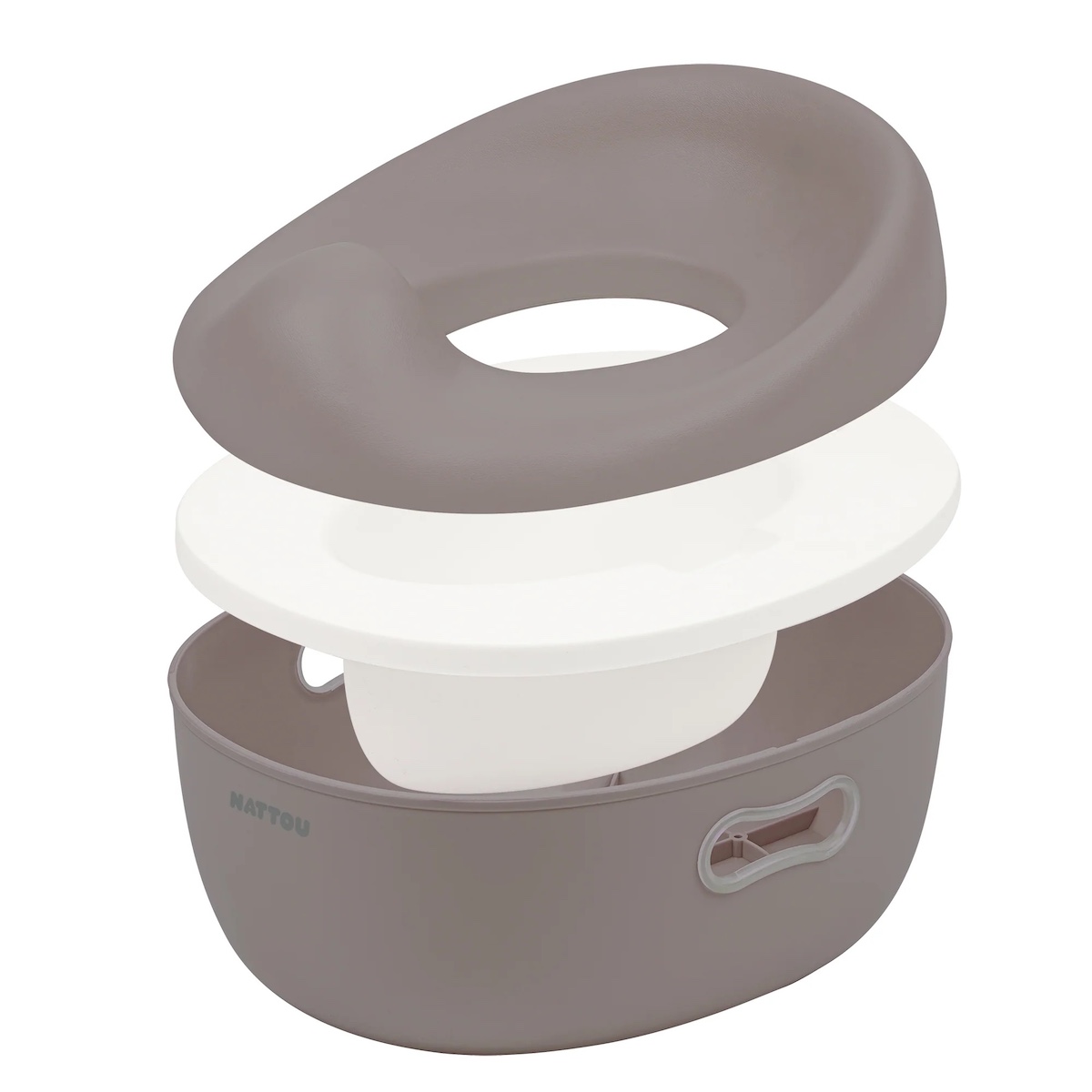 Babytopf POTTY 3 in 1 Nattou taupe